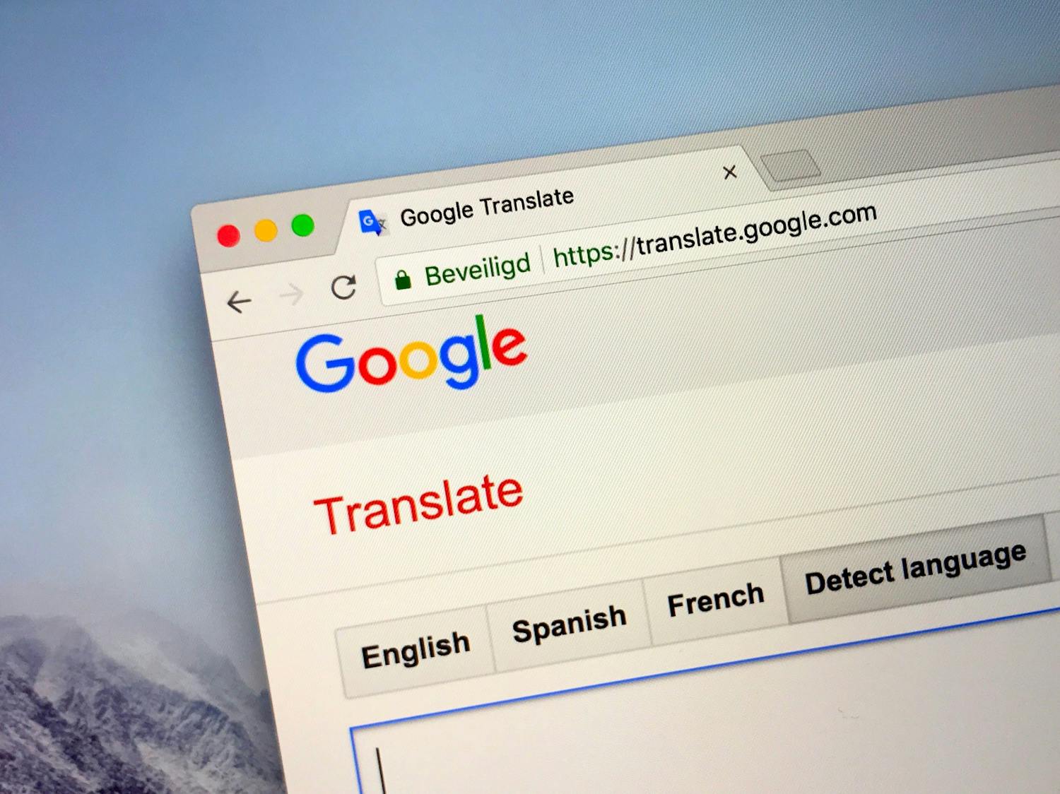 Google översätter Google översätter hemsidan